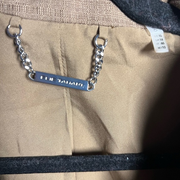 Elie Tahari Textured Brown Single Button Long Line‎ Blazer Career Classic - Picture 6 of 8